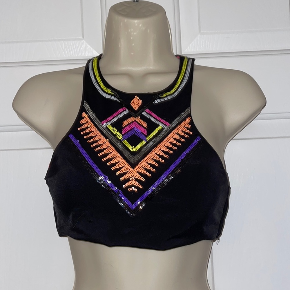 High neck bikini top